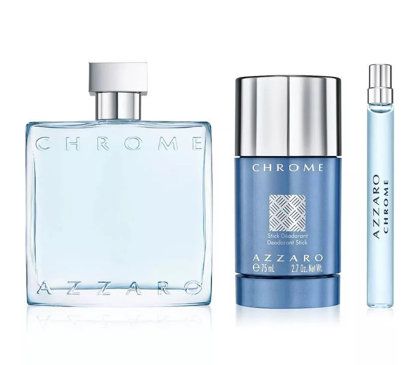 Chrome Cologne 3 Piece Gift Set by Azzaro - Image 2