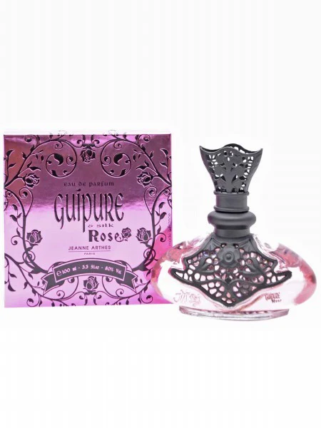 Guipure & Silk Rose by Jeanne Arthes